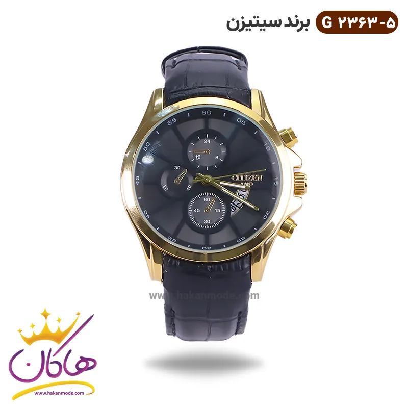 citizen-watch-code-G-2363.5-1.webp ساعت سیتیزن مردانه بند چرمی G2363/5 - Image 1