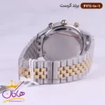 ساعت کرست ست فلزی نقره ای طلایی فول دیت مدل 6711/10 - Image 6