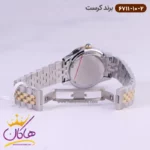 ساعت کرست ست فلزی نقره ای طلایی فول دیت مدل 6711/10 - Image 5
