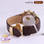 ساعت کرست ست بند چرمی فول دیت 6711/5 - Image 7