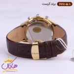 ساعت کرست ست بند چرمی فول دیت 6711/5 - Image 6
