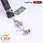 ساعت کرست ست بند چرم مشکی سه موتوره 6711/7 - Image 6