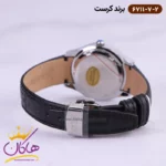 ساعت کرست ست بند چرم مشکی سه موتوره 6711/7 - Image 4