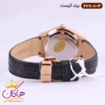 ساعت کرست ست بند چرمی مشکی فول دیت 6711/8 - Image 3