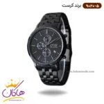 ساعت کرست مردانه فلزی مشکی فول دیت 9020/5