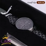 ساعت کرست مردانه فلزی مشکی فول دیت 9020/5 - Image 2