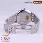 ساعت کرست ست فلزی نقره ای صفحه مشکی مدل 6705/8 - Image 9