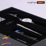 ساعت مچی کرست مردانه استیل نقره‌ای صفحه سفید مدل 9020/1 - Image 3