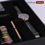 ساعت کرست مردانه استیل مشکی دو زمانه مدل 9027/5 - Image 3