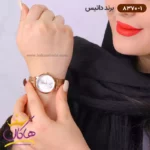 ساعت داتیس زنانه رزگلد صفحه سفید گل دار | DATIS 8370-1 - Image 2