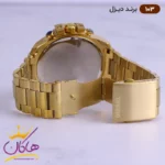 ساعت دیزل شاخدار طلایی صفحه سفید مردانه | کد 103 - Image 4