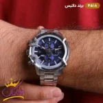 ساعت مردانه دیزل نقره ای صفحه آبی کد 4518 Diesel - Image 3
