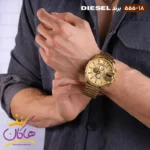 ساعت دیزل شاخدار طلایی | کد 555/18 - Image 4