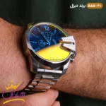 ساعت دیزل شاخدار نقره ای شیشه هفت رنگ کد 555/20 - Image 2