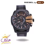 ساعت دیزل شاخدار تمام مشکی | کد 555/8