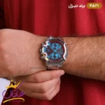 ساعت دیزل نقره ای شیشه هلوگرامی کد 4521 - Image 2