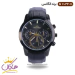 ساعت الگانس مردانه بند چرمی مشکی G2034/11
