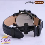 ساعت الگانس مردانه بند چرمی مشکی G2034/11 - Image 4