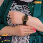 ساعت الگانس زنانه بند چرمی مشکی مدل L2032 - Image 3