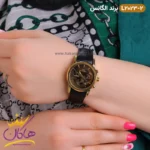 ساعت الگانس زنانه بند چرمی مشکی مدل L2032 - Image 2