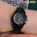 ساعت الگانس زنانه بند چرمی مشکی مدل L2033 - Image 2