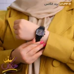 ساعت الگانس زنانه بند چرمی مدل L2033 مشکی - Image 3