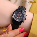 ساعت الگانس زنانه بند چرمی مدل L2033 مشکی - Image 2
