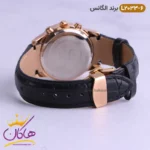 ساعت الگانس زنانه بند چرمی مشکی رزگلد مدل L2033 - Image 5