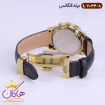 ساعت الگانس زنانه بند چرمی قاب طلایی L2034/8 - Image 4
