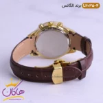 ساعت الگانس زنانه بند چرمی طلایی مدل 2035 - Image 5