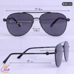 عینک امپریوآرمانی مردانه خلبانی مشکی 4060 | Emporio Armani - Image 2