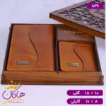 ست چرم کیف کتی و جاکارتی مردانه فراگامو 829 - Image 11