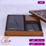ست چرم کیف کتی و جاکارتی مردانه فراگامو 829 - Image 3