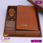 ست کیف کتی و جاکلیدی چرم فراگامو 270 - Image 7