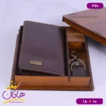 ست کیف کتی و جاکلیدی چرم فراگامو 270 - Image 3