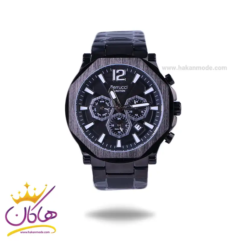 ferrucci-watch-code-03255.041.webp ساعت مچی عقربه ای فروچی مردانه فلزی مشکی FC03255/04 - Image 1