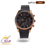 ساعت فیرو فلزی ست مشکی قاب رزگلد 11187 - Image 11