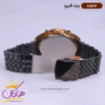 ساعت فیرو فلزی ست مشکی قاب رزگلد 11187 - Image 9
