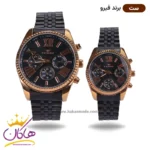 ساعت فیرو فلزی ست مشکی قاب رزگلد 11187