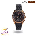 ساعت فیرو فلزی ست مشکی قاب رزگلد 11187 - Image 7