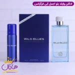 ادکلن مردانه وایلد بلو همراه اسپری فراگرنس ورد | Fragrance World Wild Blues