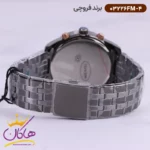 ساعت فروچی مردانه فلزی مشکی صفحه سورمه ای 03226fm-4 - Image 3