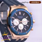 ساعت فروچی مردانه بند رابر سورمه ای رزگلد 03234s/2 - Image 2