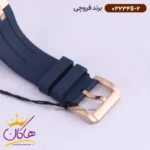ساعت فروچی مردانه بند رابر سورمه ای رزگلد 03234s/2 - Image 3