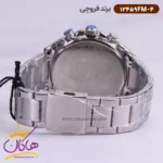 ساعت فروچی مردانه فلزی نقره ای صفحه مشکی 12459fm/4 - Image 3