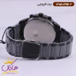 ساعت فروچی مردانه فلزی تمام مشکی سه موتوره 13568fm/2 - Image 3