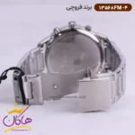 ساعت فروچی مردانه فلزی نقره ای صفحه سورمه ای 13568fm/4 - Image 4