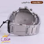 ساعت فروچی مردانه فلزی نقره ای صفحه سورمه ای 13568fm/4 - Image 3