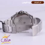 ساعت فروچی مردانه فلزی نقره ای سه موتوره 13831/3 - Image 3