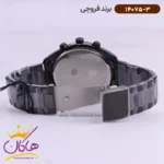 ساعت فروچی مردانه فلزی تمام مشکی 14075/3 - Image 4